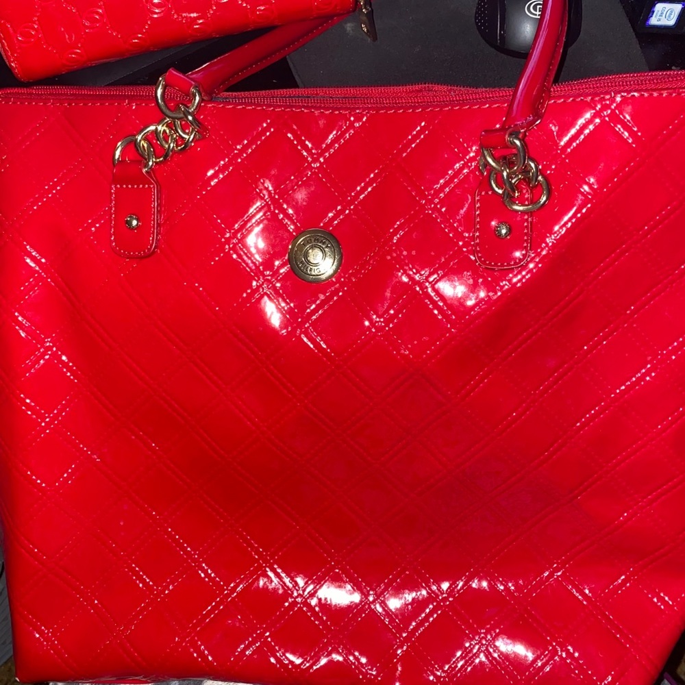 Tommy Hilfiger Red Tote Bag